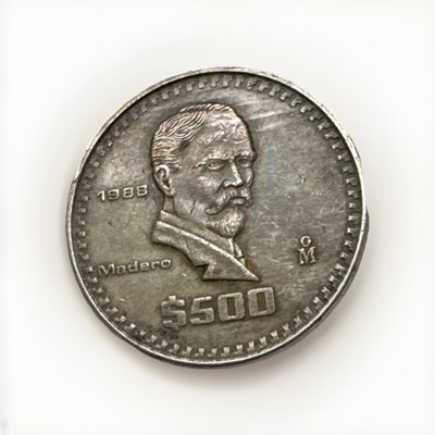 1988 Moneda $500 Pesos De Mexico Rare Collectors Coin FREE Same-Day Shipping!