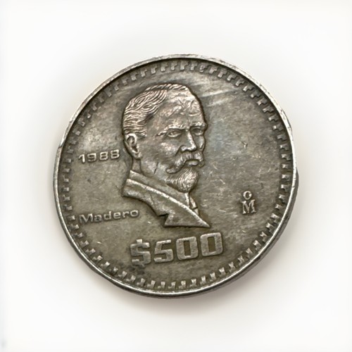 1988 Moneda $500 Pesos De Mexico Rare Collectors Coin FREE Same-Day Shipping! - 第 1/2 張圖片