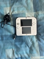 Nintendo 2DS White Red Handheld Console with Charger Tested Working