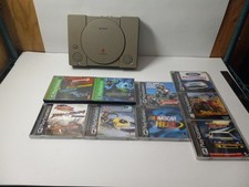 playstation SCPH-1001 ps1 Console Bundle With 10 Games CIB Tested