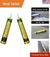Sealant Waterproof Flexible Semi-Self Leveling Gray 2 Pack