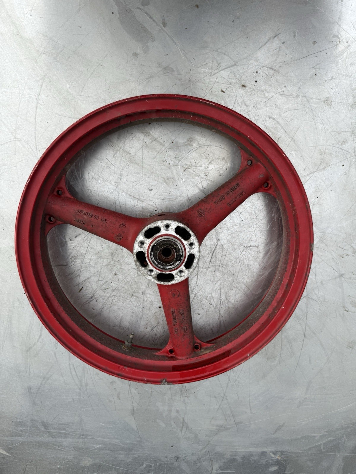 Kawasaki KR250 KR 1 KR-1 Front Mag Rim Wheel Enkei KR 250 Oem Genuine Original