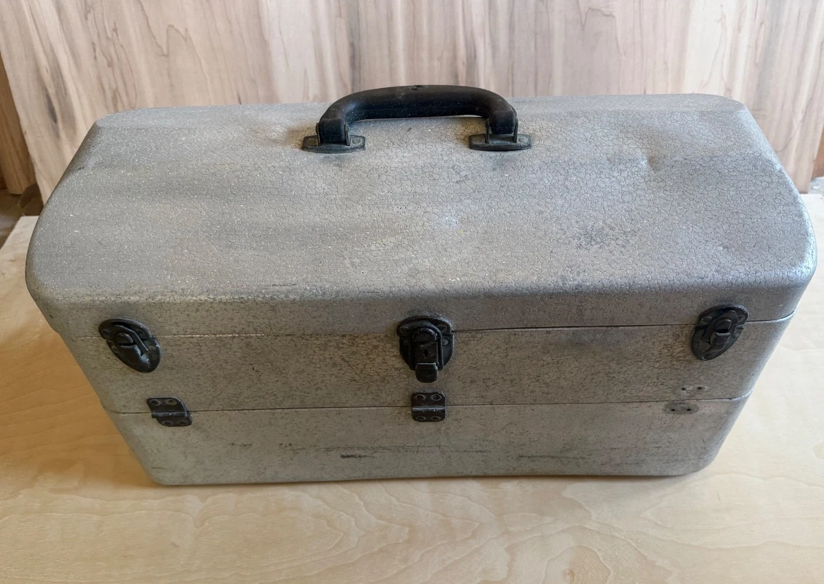 Fall City My Buddy Tackle Box Fishing #242 Blue Metal Vintage U.S.A. | UK