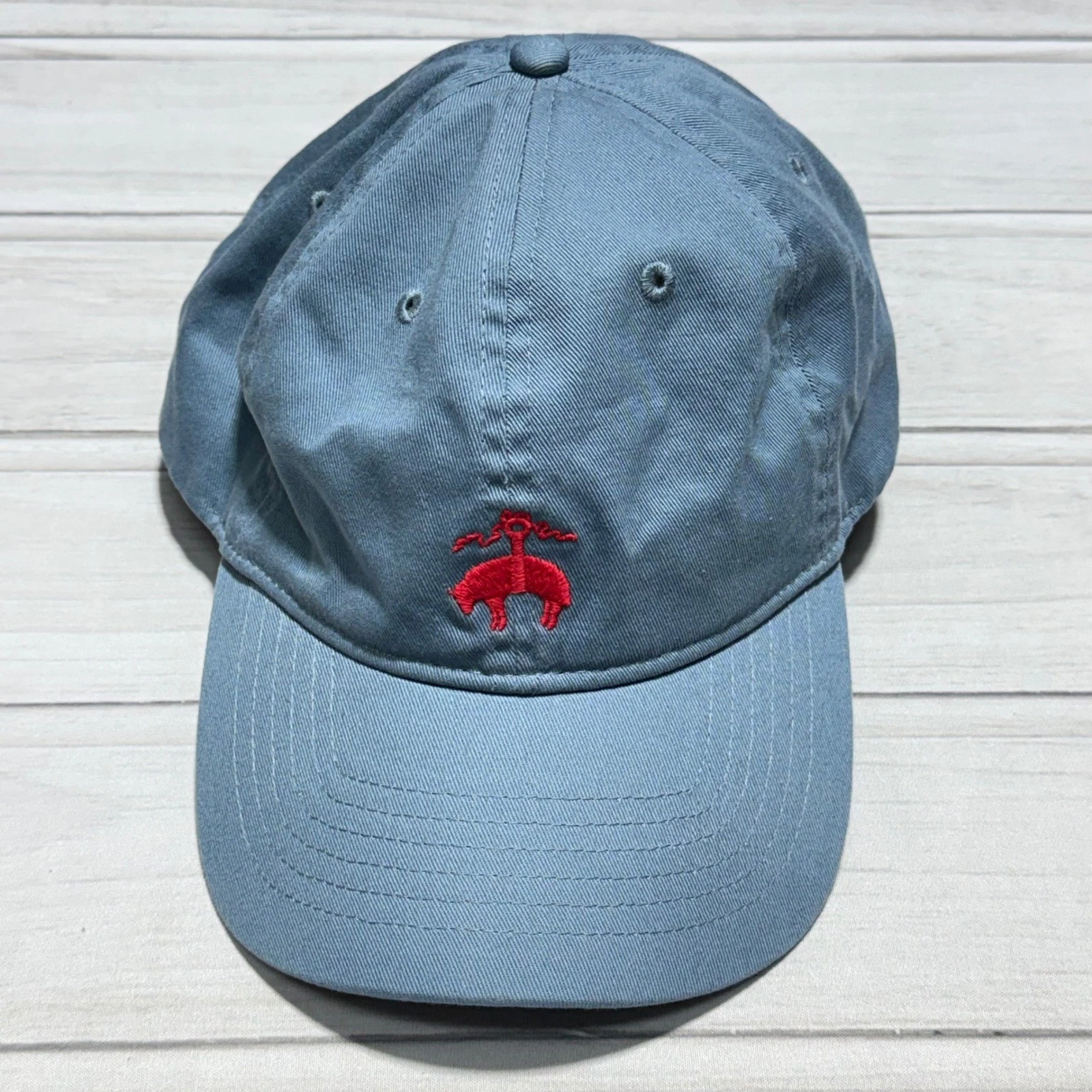 Brooks Brothers Baseball Hat Mens One Size Light Blue Golden Fleece Logo 1818