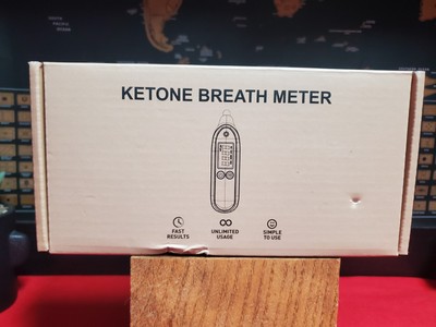 Ketone Breath Meter Breathalyzer With 7 Tips & Storage Bag/No Inst./Lightly New 