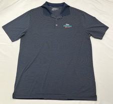 Nike x Disney Vacation Club Member Polo Shirt Mens Large Blue Short Sleeve Golf