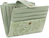 GeldböRse Damen Klein Rfid Veganes Leder Bifold 12 KartenfäCher MüNzfach