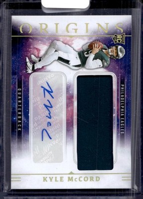 2025 Panini Origins #RJJ-KMD Kyle McCord Rookie Jumbo Jersey Autographs