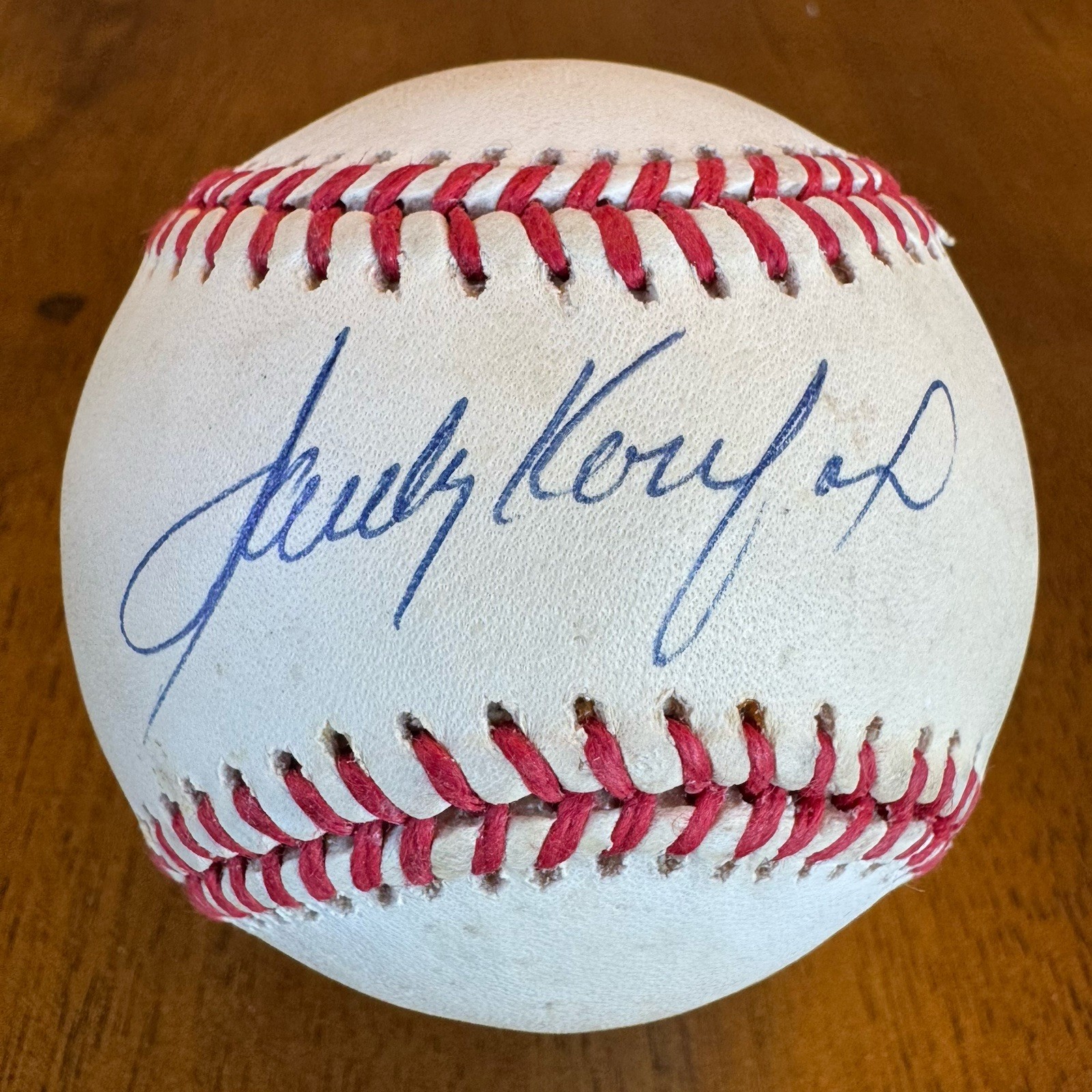 Sandy Koufax Autographed Signed Los Angeles Dodgers National League Baseball Ball JSA LOA 
