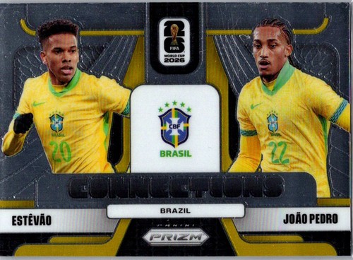 2026 Panini Prizm FIFA World Cup Estevao / Joao Pedro #15 Connections Brazil