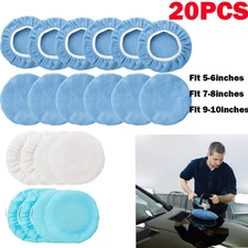 20PCS Car Buffer Polisher Pads,Polishing Bonnet,Buffing Orbital Pad Cover