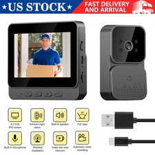 4.3" IPS Screen 2.4G Wireless Smart Intercom Video Doorbell Camera Monitor Home