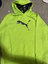 Puma Youth Neon Sweatshirt Hoodie Youth Large 