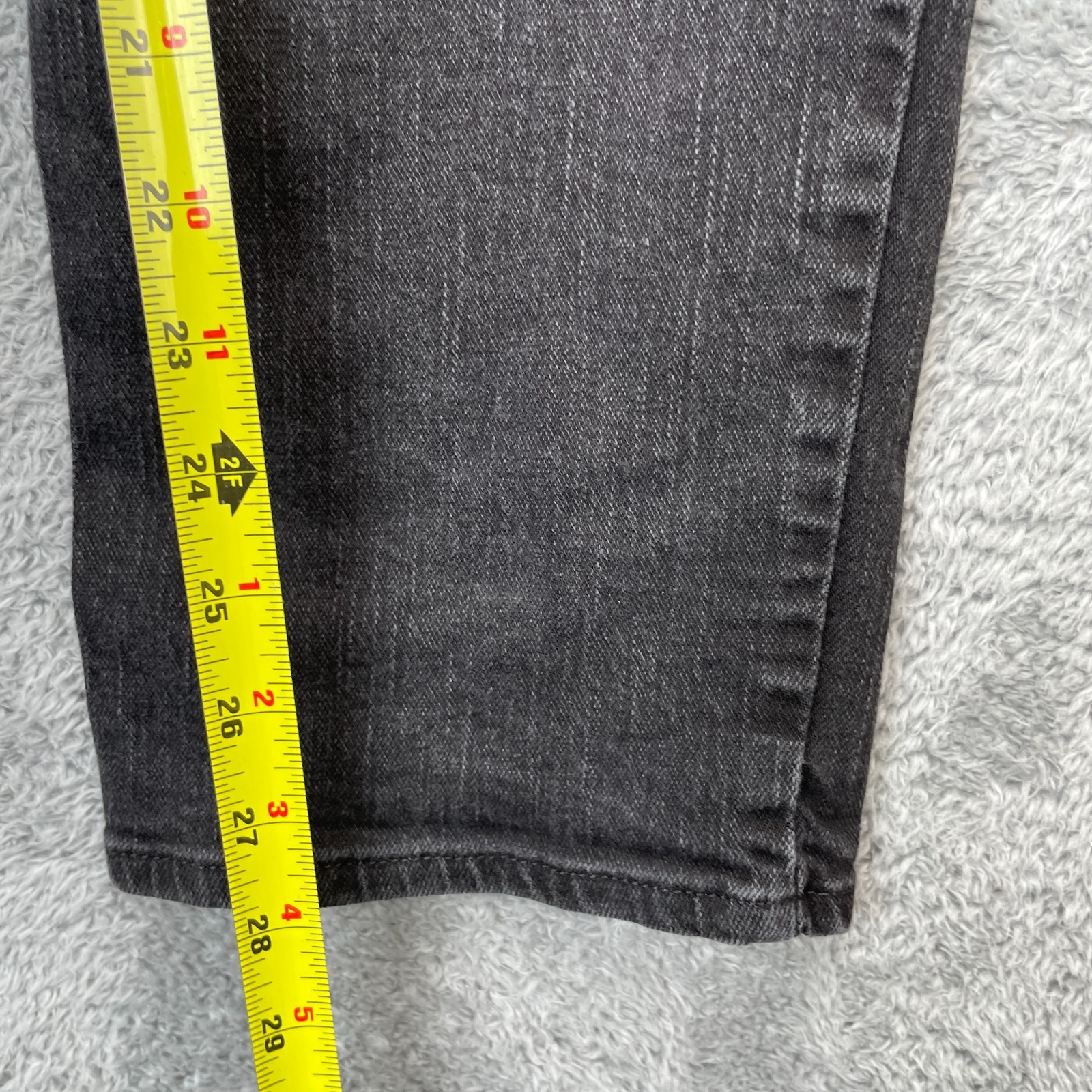 Michael Kors Jeans Mens 32x30 Black Grant Classic Fit Straight Leg Stretch Denim thumbnail 7