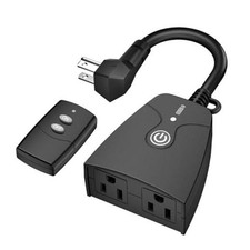 Remote Control Outlets Outdoor Waterproof Indoor Wireless 1 Outlet, 1 Remote