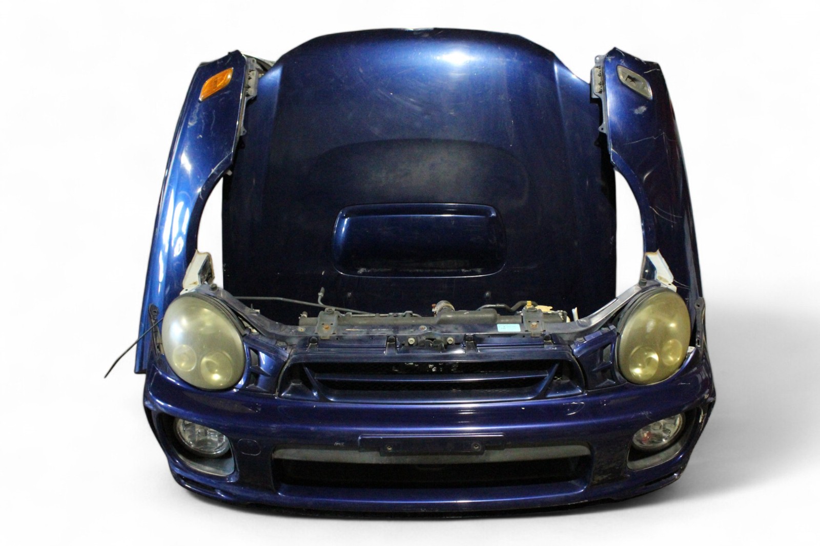 02 03 Subaru Impreza WRX V7 Wagon Bugeye Blue Front Nose Conversion JDM EJ205