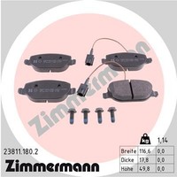 Zimmermann BremsbeläGe Foto Entspricht Lieferumfang Hinten Rechts Links FüR