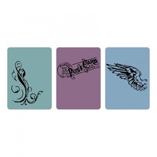 Sizzix Tim Holtz 3-D Texture Trades Embossing Folder Set - French Connection