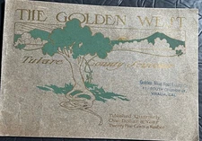 1903  Promo Big Booklet Tulare County CA The Golden West
