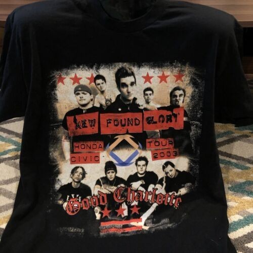 Vintage Good Charlotte New Found Glory T-shirt Size S to 5XL BA092 FREE SHIPPING