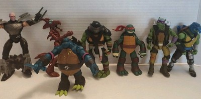 TMNT FIGURES Teenage Mutant Ninja Turtles Shredde Slash 4-5in Lot Of 7
