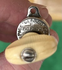 Page Banjo 1 Screw Geared Pat Pending Tuners. Paramount Orpheum Gibson Bacon Day