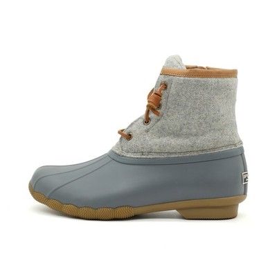 Sperry Damen STS82475 Stiefel Grau Wolle Knöchelhoch Wasserdicht Duck Boot EU 39