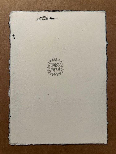 Valentine's Sweethearts Original Art by Dabs Myla 5" x 7" Signed - Picture 4 of 4
