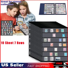 Stamp Pages for Stamp Album Binder Pages for 10 Sheet, 7 Rows  Stamp Collectors