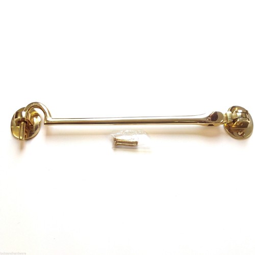 Gancho y ojo de cabina silencioso de alta resistencia de latón pulido sólido 2"/3"/4"/6"/8"/10"/12" - Imagen 7 de 9