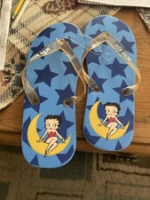 Fans of Betty Boop  Size 9 1/2 flip flops Great item for collectors