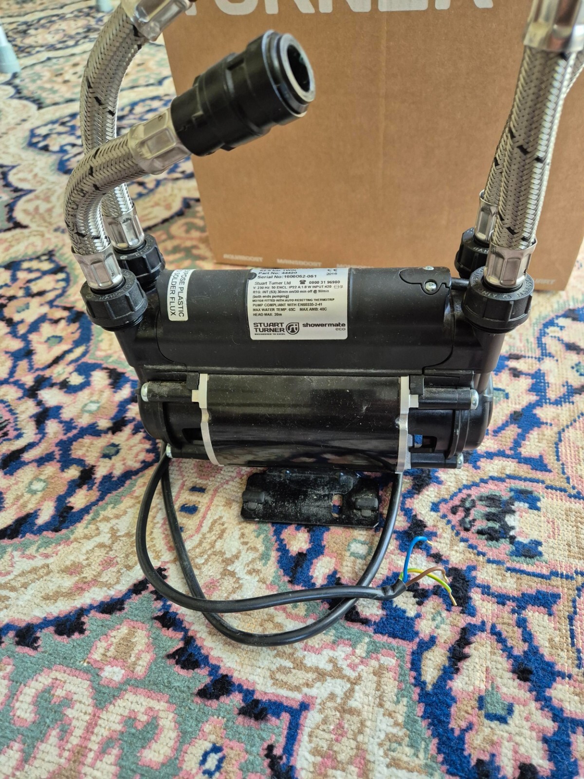 Stuart Turner Shower Pump 2 Bar Twin 44420 Showermate Eco Negative Head