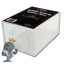 (6 Pack) BCW 250-Card Slider Plastic Box Holders For Trading Cards/TCG FREE SHIP