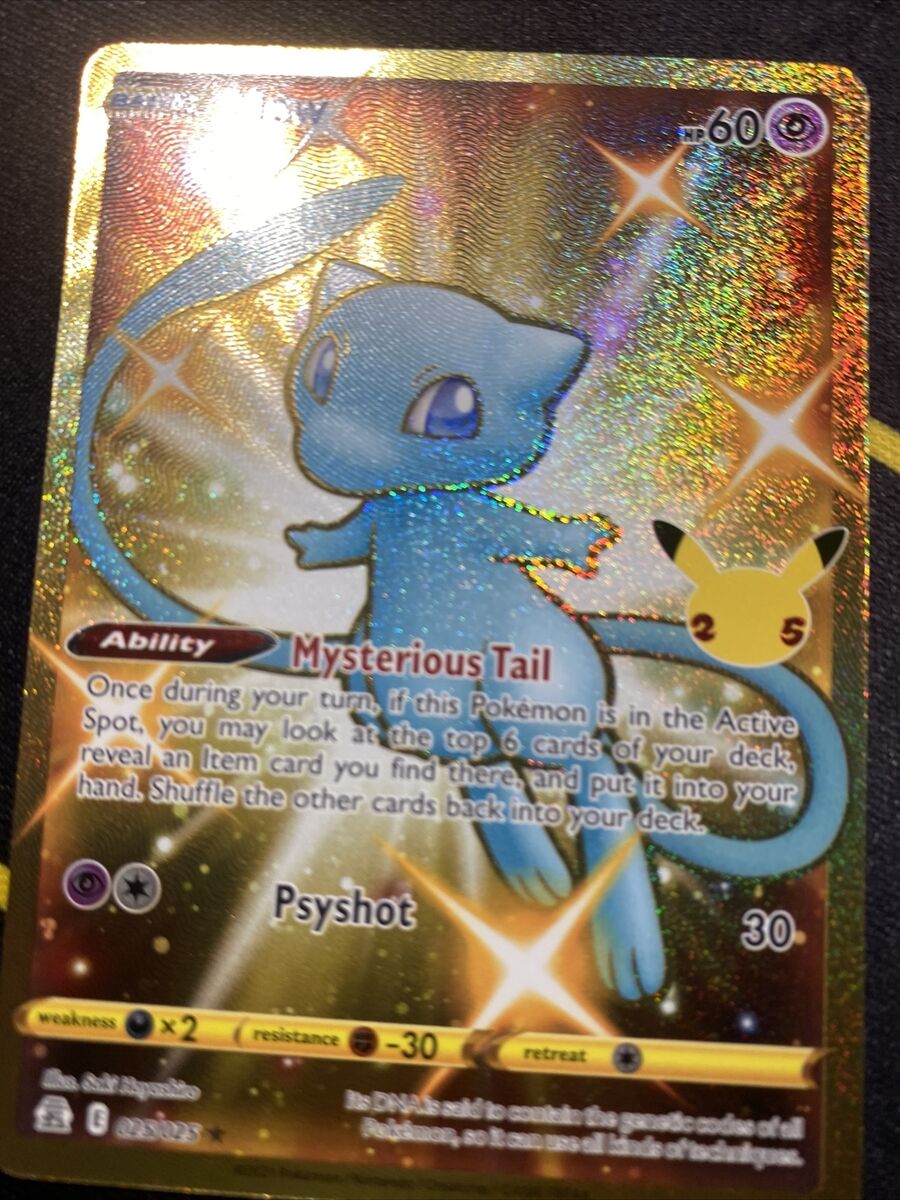 Mew Shiny Gold Secret Rare Celebrations - Pokemon TCG - Mint/NM  Ver.Thailand