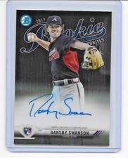 2017 BOWMAN DANSBY SWANSON ROOKIE OF THE YEAR FAVORITES AUTO 133/150