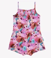 Posh Peanut The Little Mermaid Girls 2T Bamboo One Piece Romper Disney