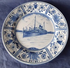 G.MAZZOTTI-ALBISOLA-PIATTO NATALE 1981-NAVE DUCA DI GENOVA-CANTIERI NAVALI-1907