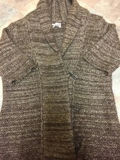 In Stitches Fawn Brown & Cream Alpaca Wool Mix  Cardigan