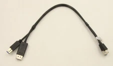 Lenovo ThinkStation Mini Display Port to DP - USB-A to USB-B 3.0 Dual Head Cable