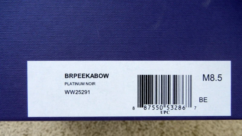 Bombas Stuart Weitzman nuevas en caja platino negro peekabow talla M 8,5 WW25291 Foto 4 de 4