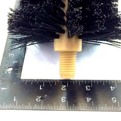 Multi-Purpose Round Valve Brush Replacement Head, Polyester Bristles 6" - Picture 6 of 7