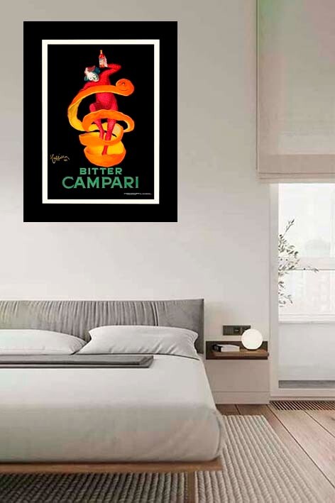 Poster poster poster advertising aperitif Cordial Campari print 50x70 cm.