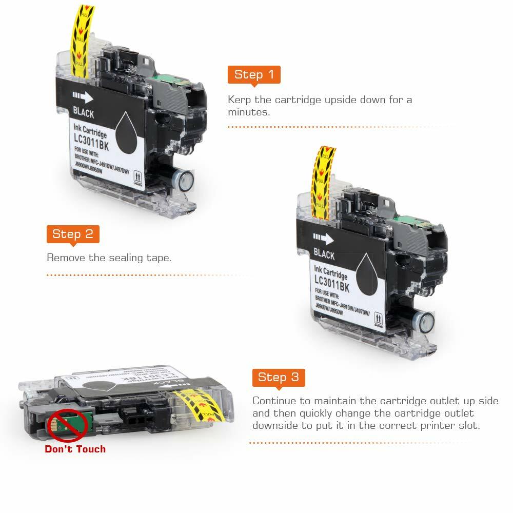 Set Colori LC3013 LC3011 Kit 4 LC3013/LC3011 - Per Stampanti Serie MFC-J491DW, J690DW Cartucce Inchiostro Compatibili Brother