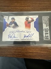 PETE ALONSO YORDAN ALVAREZ ⭐ Flawless Dual Signature Rookie Auto 11/15 CASE HIT!