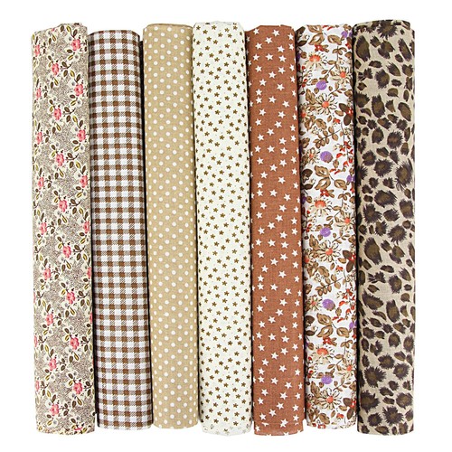 7Pcs FABRIC BUNDLES REMNANTS SQUARES PATCHWORK QUILTING MATERIAL COTTON 2025 NEW - Picture 9 of 37