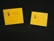 Vintage Lot of 2 sets Iroquois Number Box & Letter Box Original Cardboard Boxes