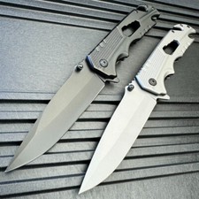 9" Heavy Duty Rescue Style Spring Assisted Folding Open Blade Pocket Knife NEW