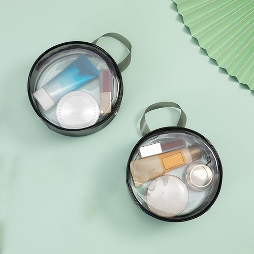 Borsa Da Viaggio Trasparente Approvata TSA, 3 Pezzi In PVC 19,6x15x6,3 Cm, Kit Toilette Liquidi Per Aereo, Nero