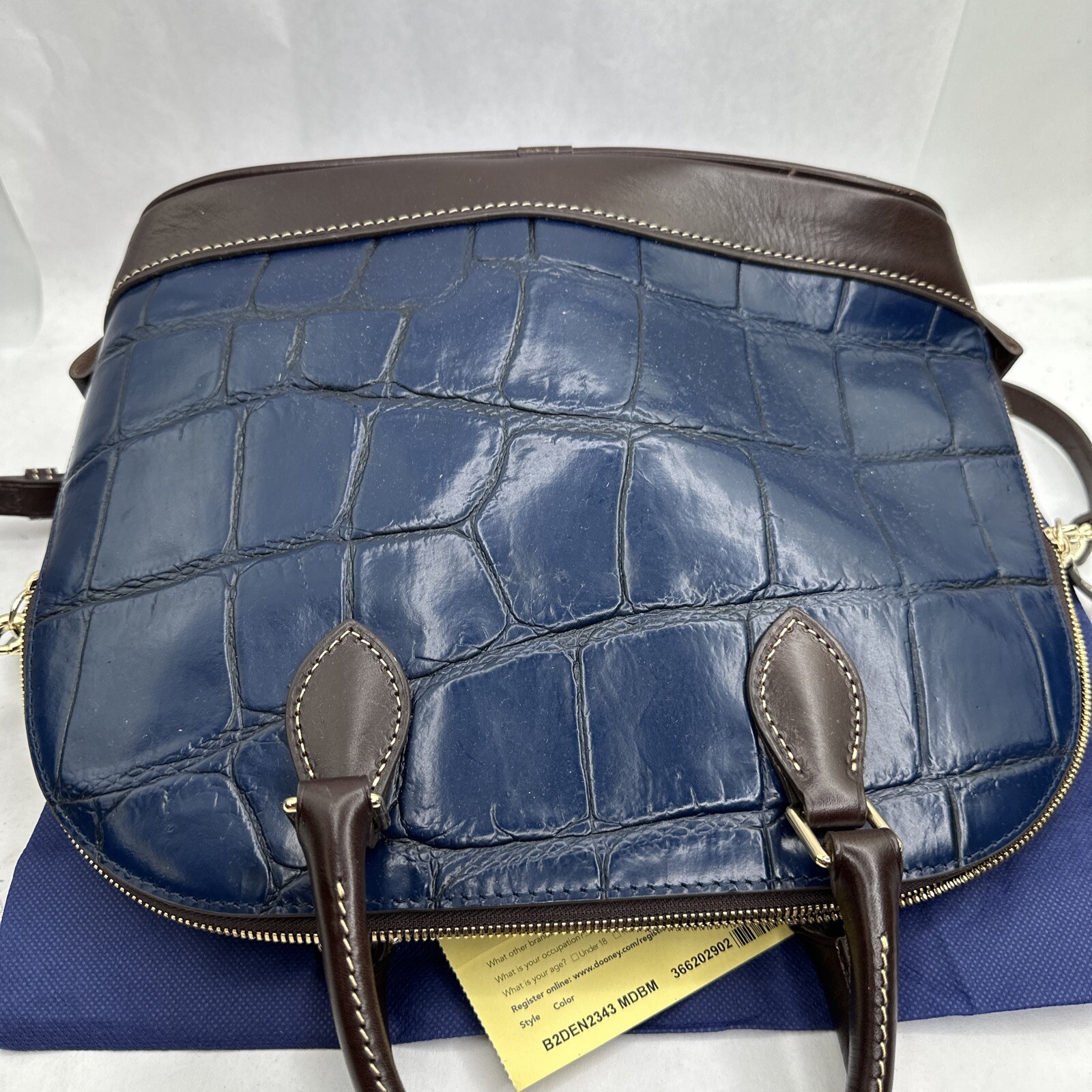 Oakdale Zip Zip Satchel With Bag And Paperwork eBay