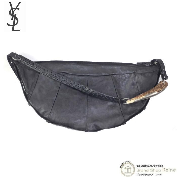 YVES SAINT LAURENT Mombasa Shoulder Bag Black USED 202410Y YVES SAINT LAURENT Mombasa Shoulder Bag Black USED 202410Y